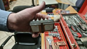 Password2 cut tool holders for his toolbox.  The tool holders fit into a laser cut grid that fits into his toolbox