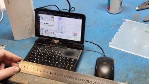 Tiny bread board on a tiny laptop ;)